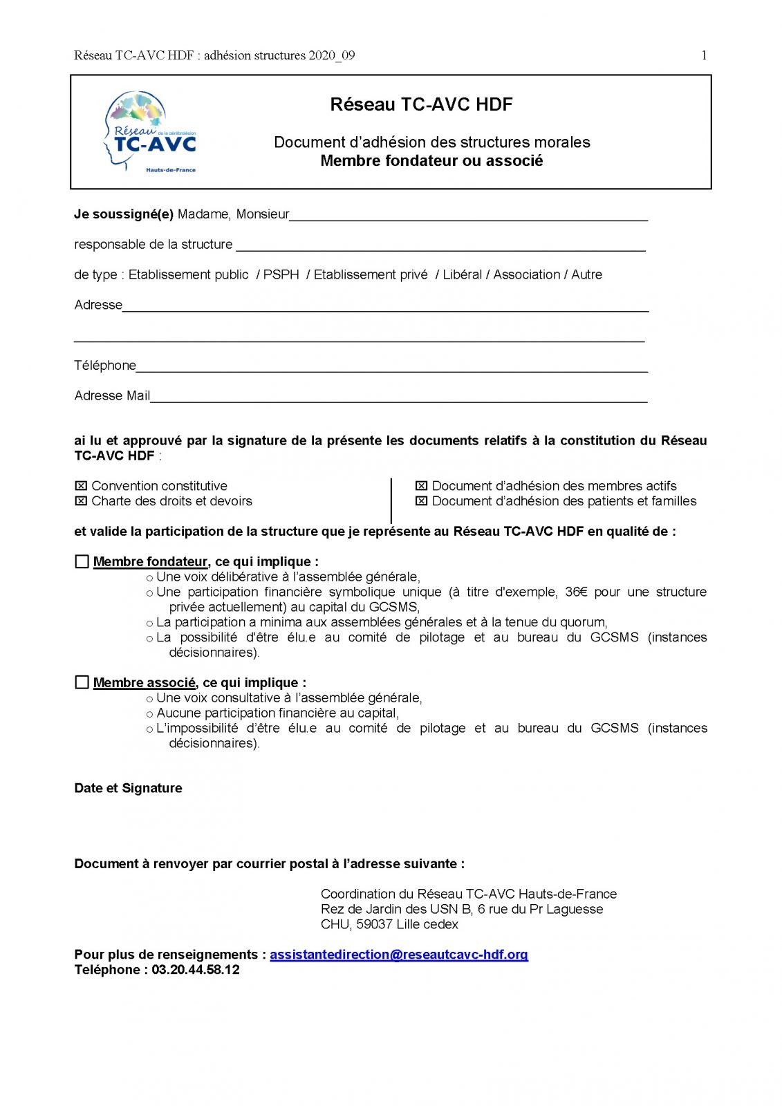 Réseau TC-AVC adhesion structure membre fondateur ou associé 2020_09